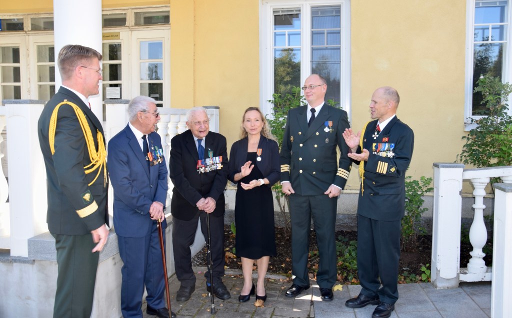 RjP 5:n veteraanien palkitsemistilaisuus Vaihmalan hovissa Lempäälässä.